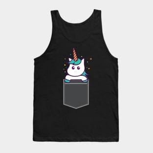 Mystical Unicorn Creature in Your Pocket Tank Top